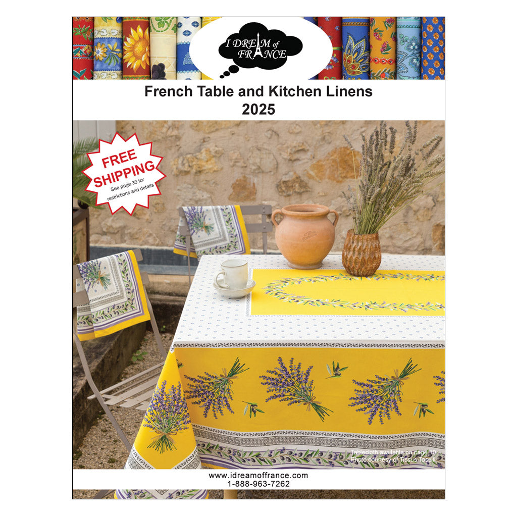 Table and Kitchen Linens 2025 Catalog - Free!