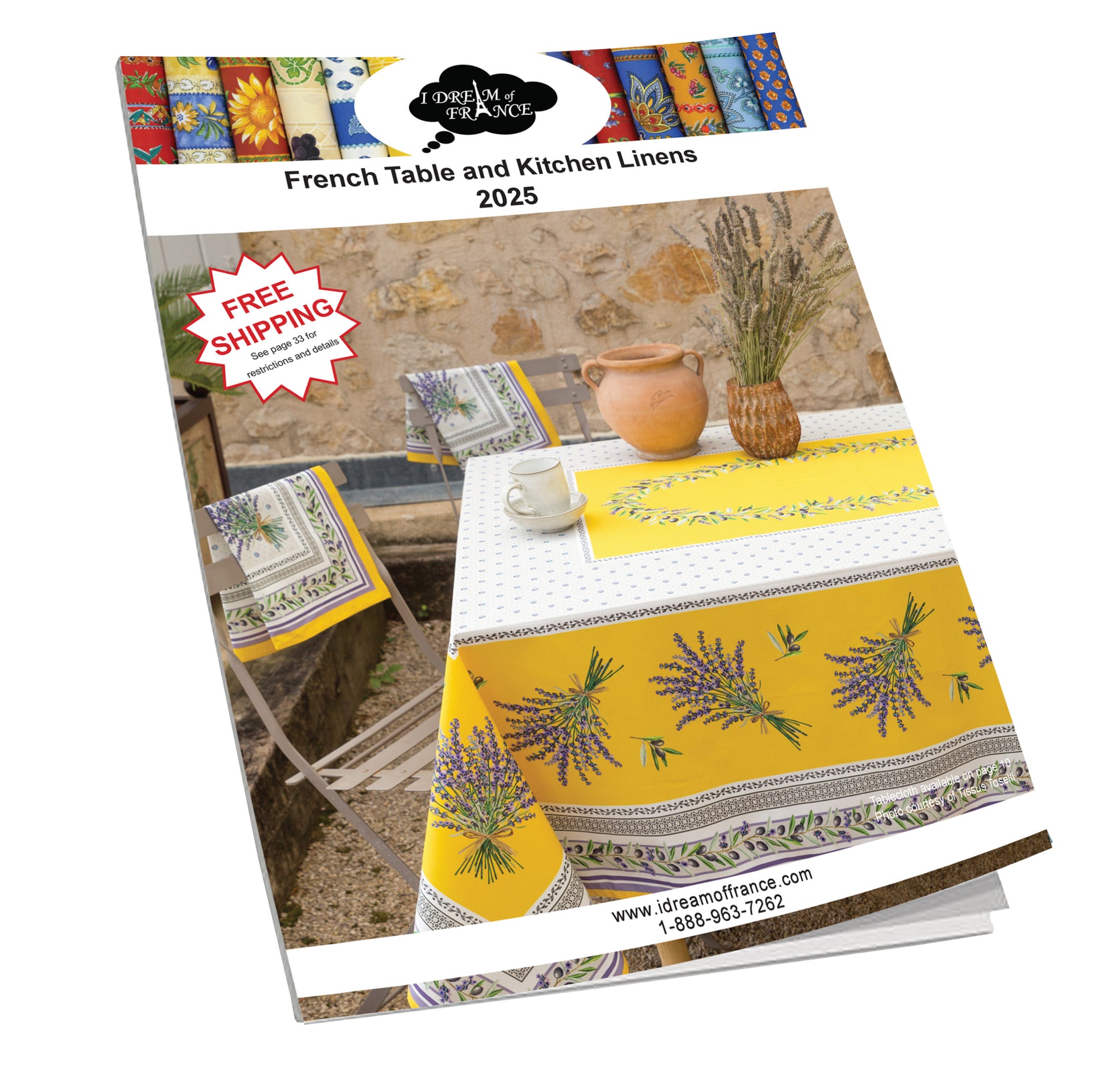 Table and Kitchen Linens 2025 Catalog - Free!