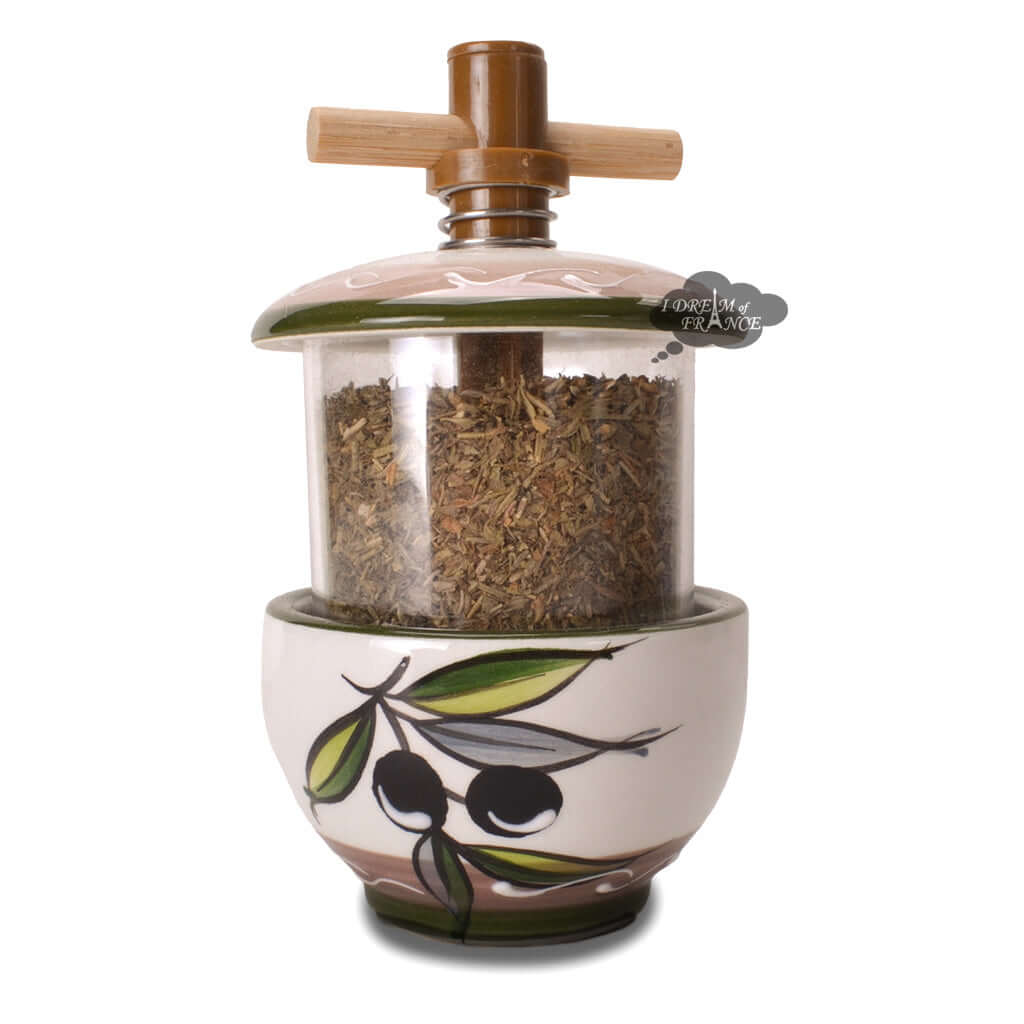 Ceramic Mill with Herbes de Provence - Olives Cream