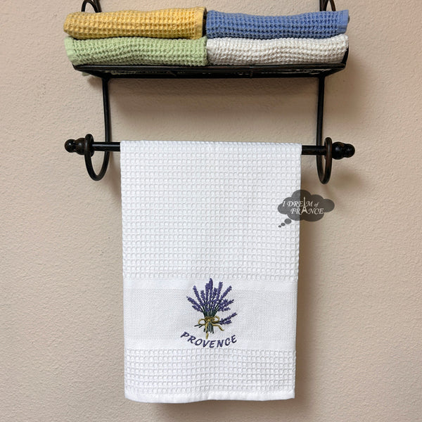 Provence Window Lilac Waffle-Weave Kitchen Towel by Coton Blanc