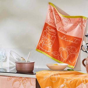 Apricots Delights (Délices d'Abricots) Terry Square Cotton Towel by Coucke