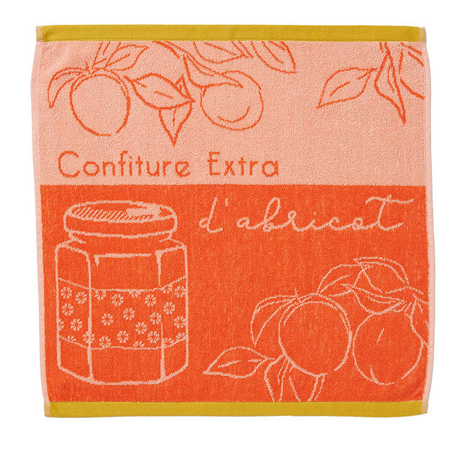 Apricots Delights (Délices d'Abricots) Terry Square Cotton Towel by Coucke