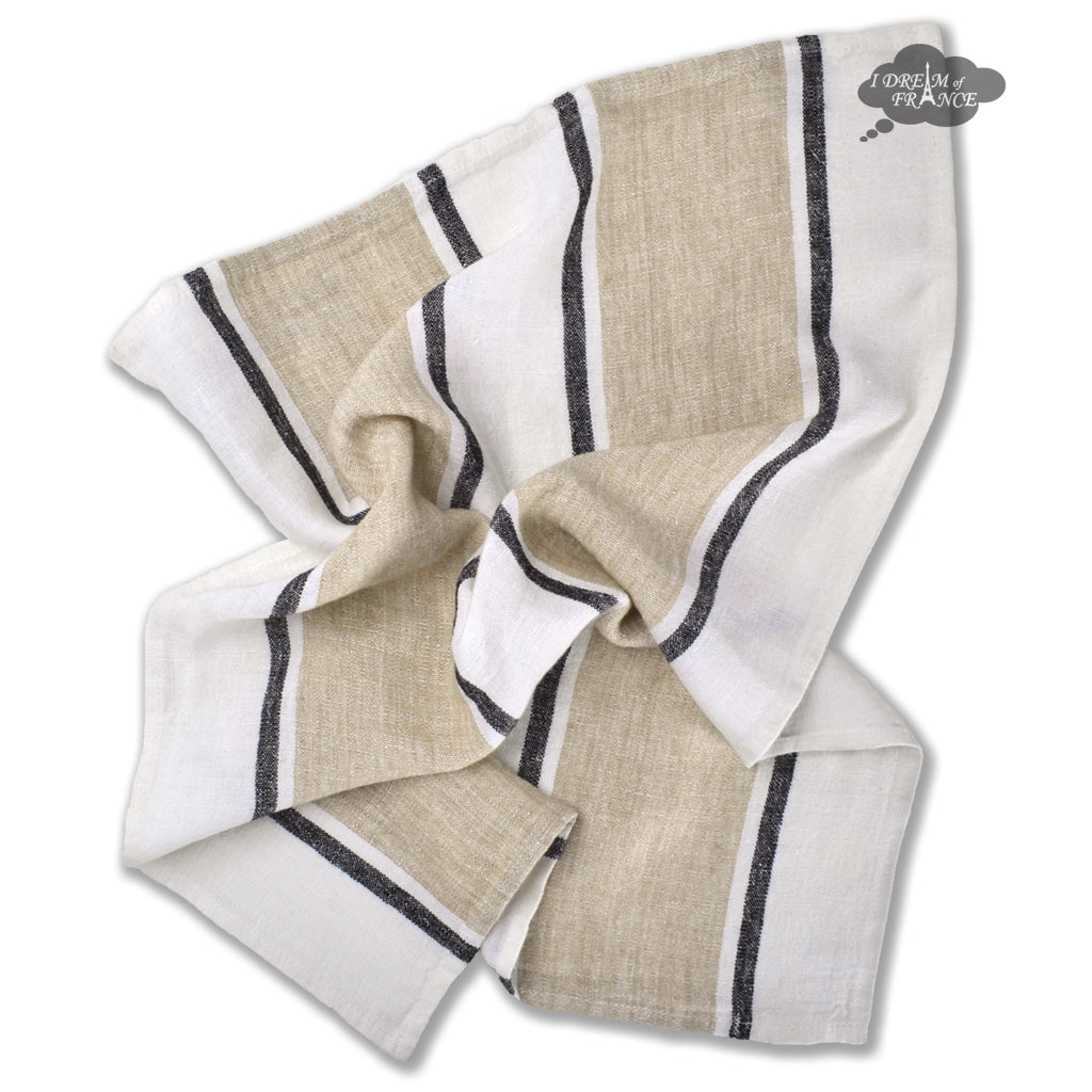 Haomy - Treviso Washed Linen Tea Towel - Celadon