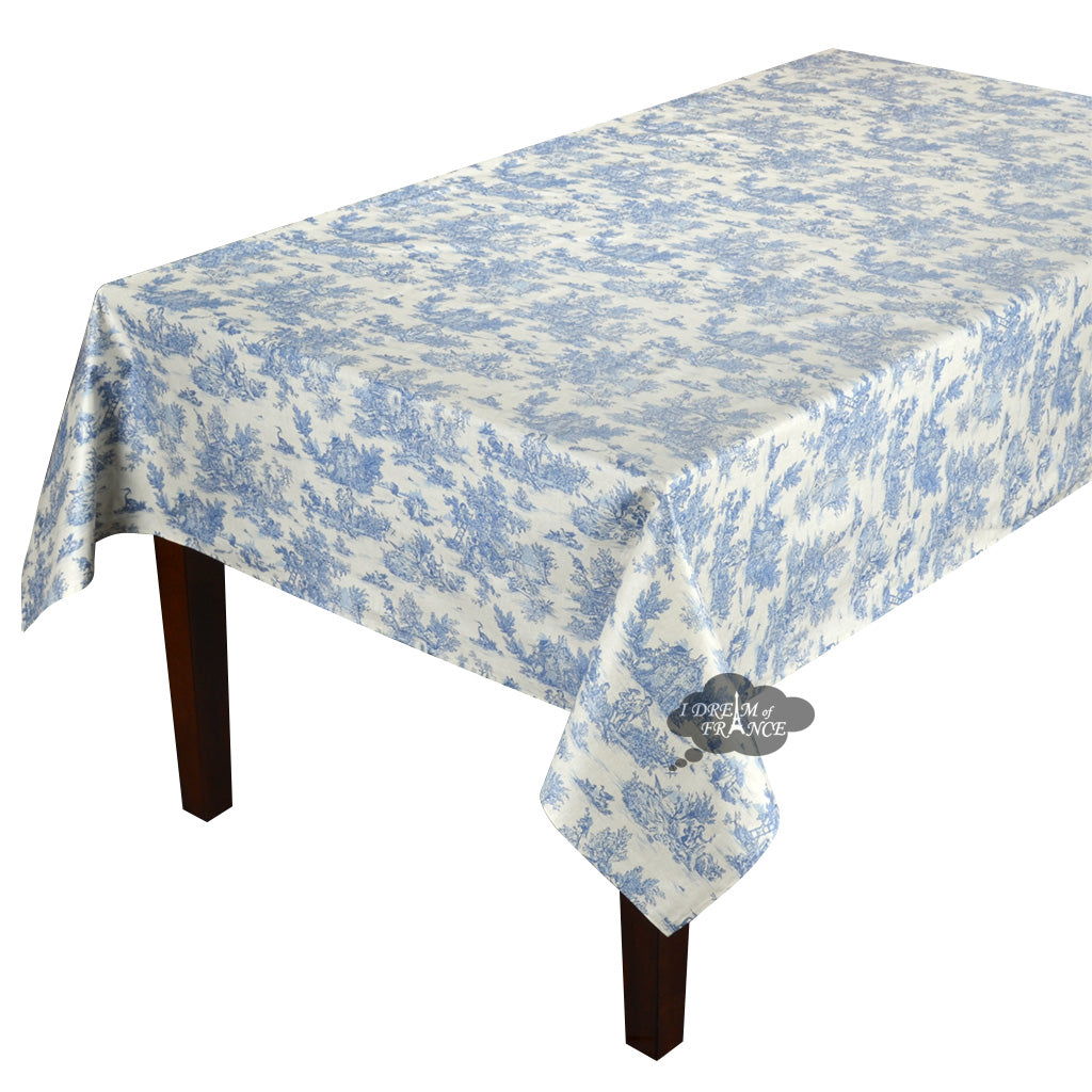 59" Square Pastorale French Toile All-Over Acrylic-Coated Cotton Tablecloth by l'Ensoleillade (Copy)