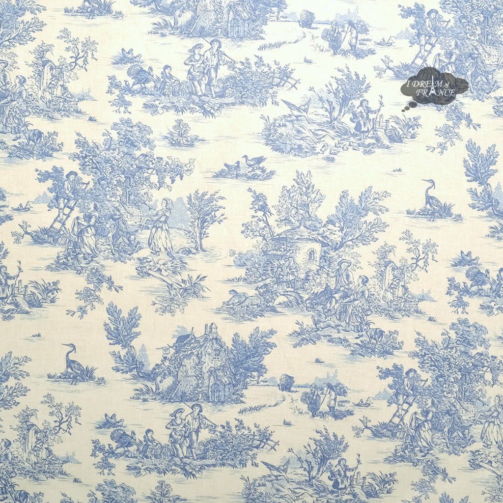 59" Square Pastorale French Toile All-Over Acrylic-Coated Cotton Tablecloth by l'Ensoleillade (Copy)