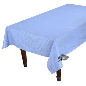 60x120" Rectangular Calisson Lavender Blue Acrylic-Coated Cotton Tablecloth by Tissus Toselli (Copy)