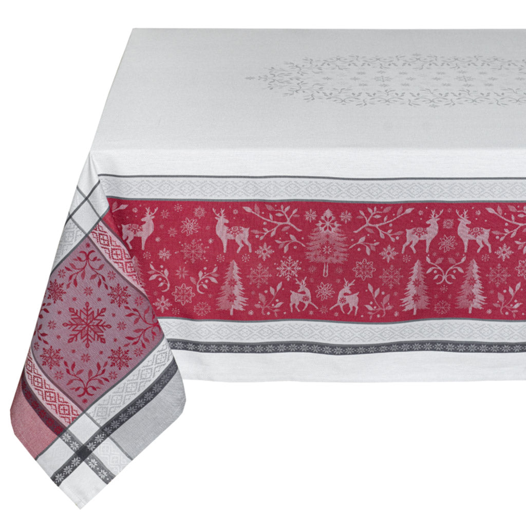 Calisson Red Acrylic-Coated Cotton Quilted Placemats by Tissus Toselli - I  Dream of France