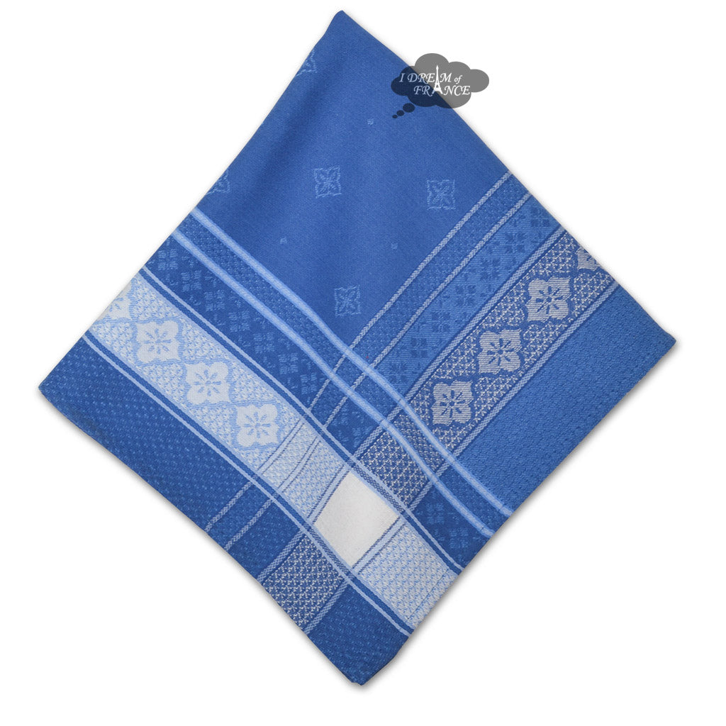 Callas Blue Cotton French Jacquard Dish Towel - I Dream of France
