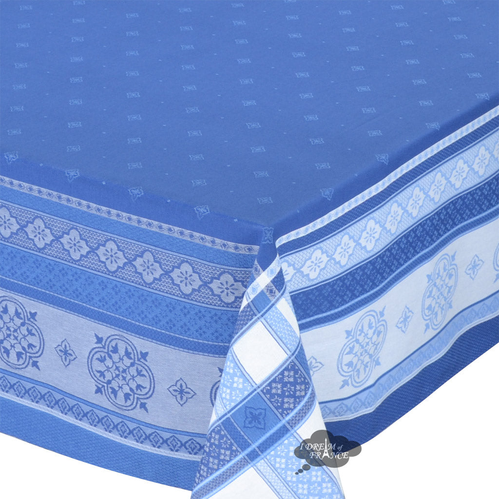 Callas Blue Cotton French Jacquard Dish Towel - I Dream of France