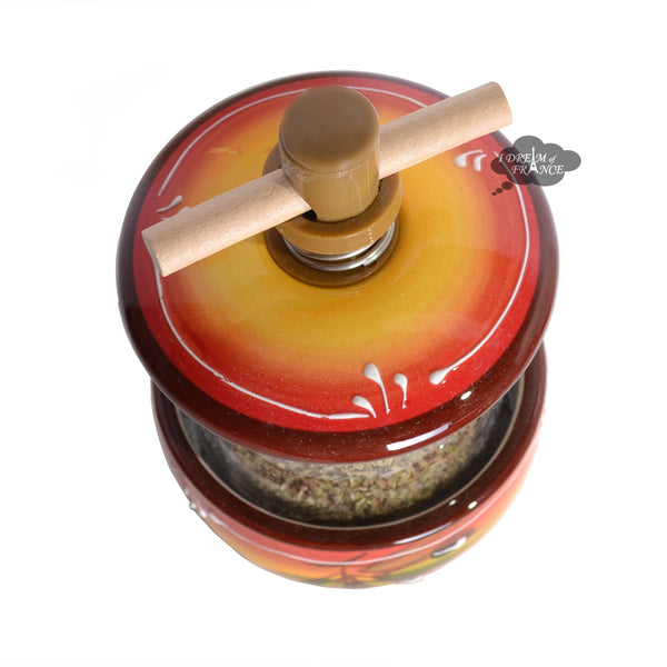 Spice GRINDER HERBS DE PROVENCE - Olive Wood - Provence Kitchen®