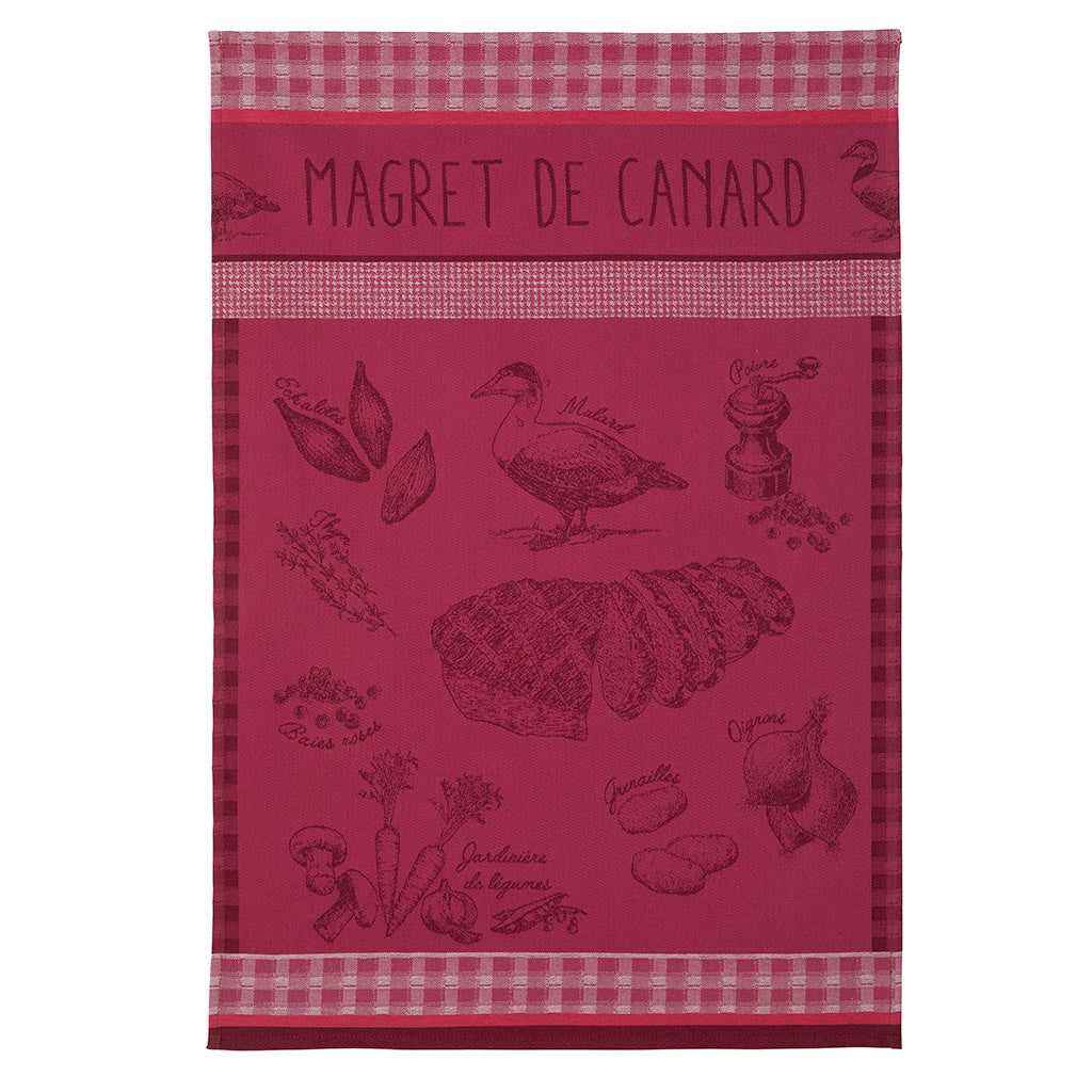 Olive Oil Burgundy Waffle-Weave Kitchen Towel by Coton Blanc - I Dream of  France