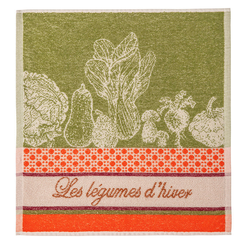 Hen (Cocotte) French Jacquard Cotton Dish Towel by Coucke - I Dream of  France