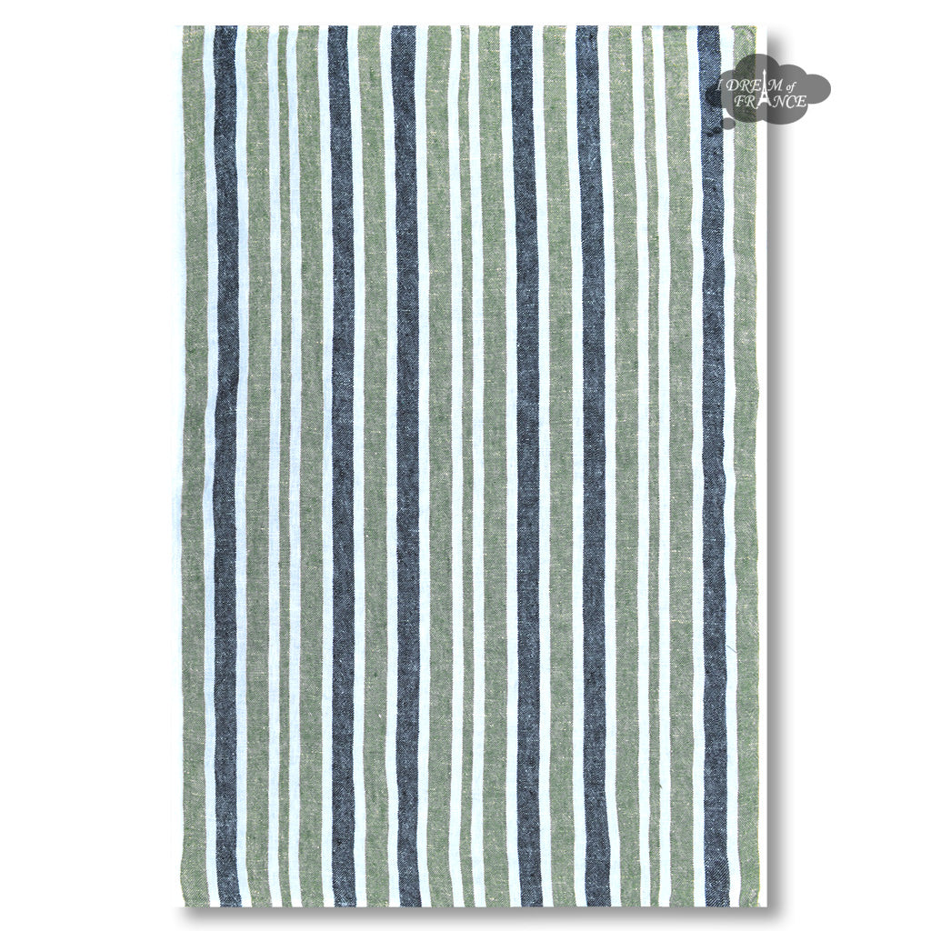 Haomy - Treviso Washed Linen Tea Towel - Celadon